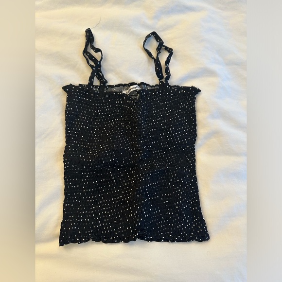 Reformation Pitaya Top - Polka Dot Ruched Top Size XS - Picture 2 of 2